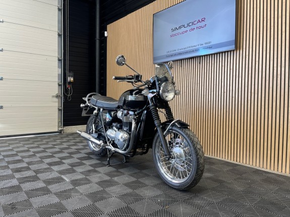 Triumph bonneville t100 900 noir chrome occasion simplicicar pau simplicicar simplicibike france