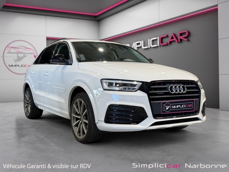 Audi q3 q3 2.0 tdi 150 ch s tronic 7 quattro s line radar av ar garantie 12 mois occasion simplicicar narbonne simplicicar...