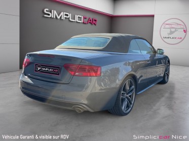 Audi a5 cabriolet 3.0 v6 quattro 245 cv s line bo occasion  simplicicar nice - pfvauto simplicicar simplicibike france