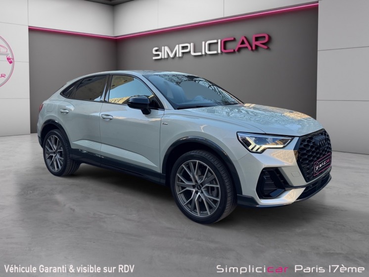 Audi q3 sportback 45 tfsie  245 ch s tronic 6 s line carplay camera de recul virtual cockpit entretien audi garantie 12 mois...