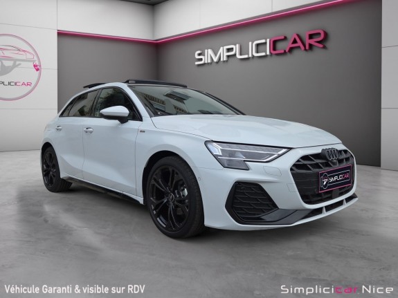 Audi a3 sportback 35 tfsi 150 s-line facelift neuf-pack black-360-sonos-toit pano occasion  simplicicar nice - pfvauto...