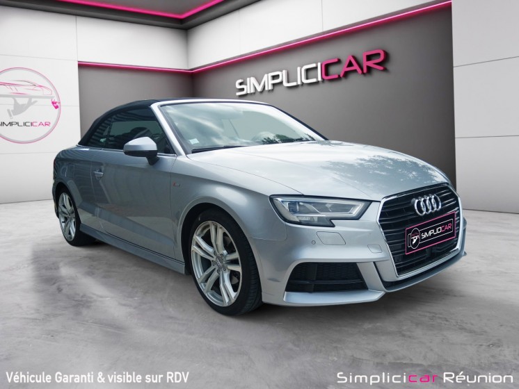 Audi a3 cabriolet 1.5 tfsi  150ch s tronic 7 finition s line / décapotable / caméra de recul occasion réunion ville st...