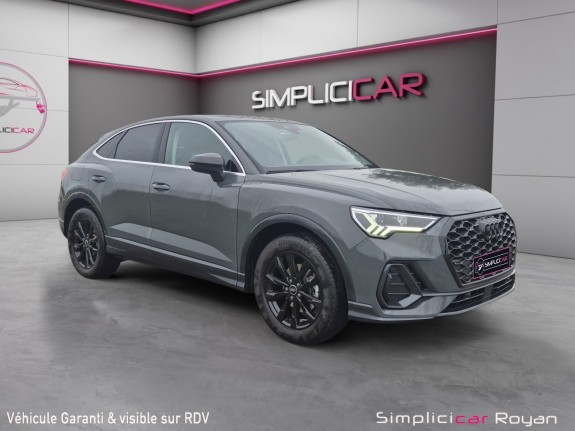 Audi q3 sportback 35 tfsi 150 ch s tronic 7 design garantie 12 mois / origine audi royan occasion simplicicar royan...