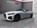 Bmw serie 4 cabriolet g23 420i 184 ch bva8 m sport - blanc nacré - camera de recul - complet bmw occasion simplicicar rennes...