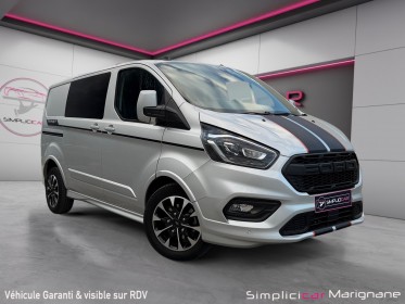 Ford transit custom fourgon 290 l1h1 2.0 ecoblue 185 bva sport boite auto sieges chauffants carplay barres retractables......