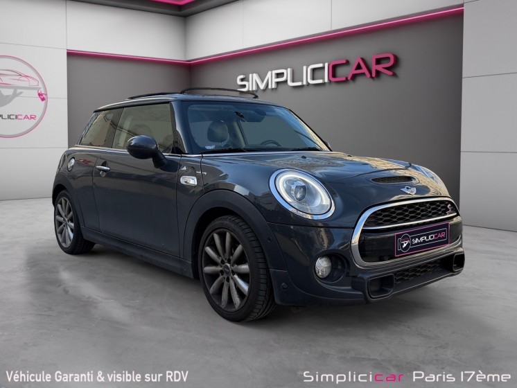 Mini cooper s 192ch toit ouvrant, cuir complet, garantie 12 mois occasion paris 17ème (75)(porte maillot) simplicicar...