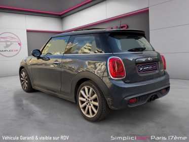 Mini cooper s 192ch toit ouvrant, cuir complet, garantie 12 mois occasion paris 17ème (75)(porte maillot) simplicicar...