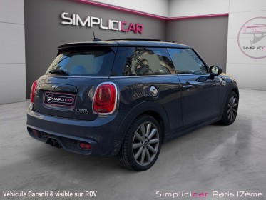 Mini cooper s 192ch toit ouvrant, cuir complet, garantie 12 mois occasion paris 17ème (75)(porte maillot) simplicicar...