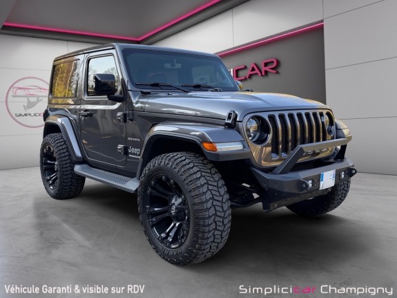 Jeep wrangler 2.2 l multijet adblue 200 ch 4x4 bva8 sahara - carplay occasion champigny-sur-marne (94) simplicicar...