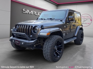Jeep wrangler 2.2 l multijet adblue 200 ch 4x4 bva8 sahara - carplay occasion champigny-sur-marne (94) simplicicar...