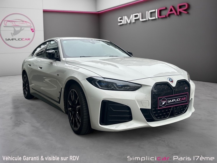 Bmw serie i4 m50 pack m sport garantie 12 mois  camera de recul grand ecran carplay occasion paris 17ème (75)(porte maillot)...