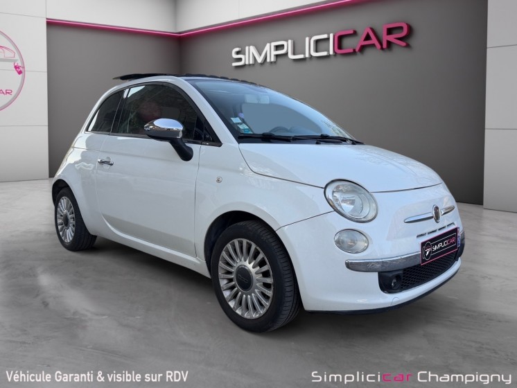 Fiat 500 1.2 8v 69 ch ss lounge - toit ouvrant - cuir rouge occasion champigny-sur-marne (94) simplicicar simplicibike france