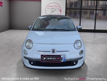 Fiat 500 1.2 8v 69 ch ss lounge - toit ouvrant - cuir rouge occasion champigny-sur-marne (94) simplicicar simplicibike france