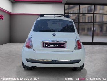 Fiat 500 1.2 8v 69 ch ss lounge - toit ouvrant - cuir rouge occasion champigny-sur-marne (94) simplicicar simplicibike france