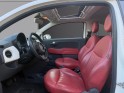 Fiat 500 1.2 8v 69 ch ss lounge - toit ouvrant - cuir rouge occasion champigny-sur-marne (94) simplicicar simplicibike france