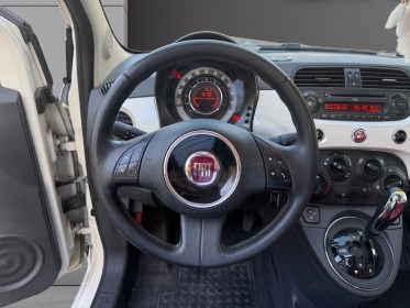 Fiat 500 1.2 8v 69 ch ss lounge - toit ouvrant - cuir rouge occasion champigny-sur-marne (94) simplicicar simplicibike france