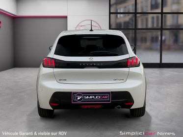 Peugeot 208 100 ss eat8 gt line - courroie changée - caméra 360° - carplay - garantie 12 mois occasion simplicicar nimes -...