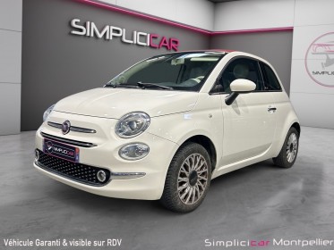 Fiat 500c serie 6 euro 6d 1.2 69ch lounge cabriolet garantie 12 mois occasion montpellier (34) simplicicar simplicibike france