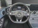 Mercedes classe c cabriolet 220 d 9g-tronic 170 ch sportline pack amg révisée garantie 12 mois sièges chauffants...