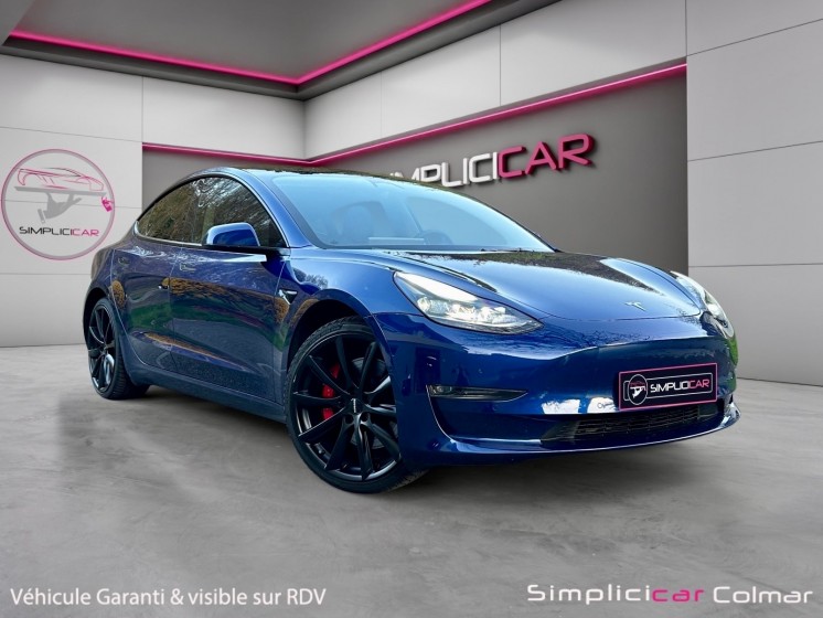 Tesla model 3 performance awd dual motor 513ch garantie constructeur occasion simplicicar colmar simplicicar simplicibike...
