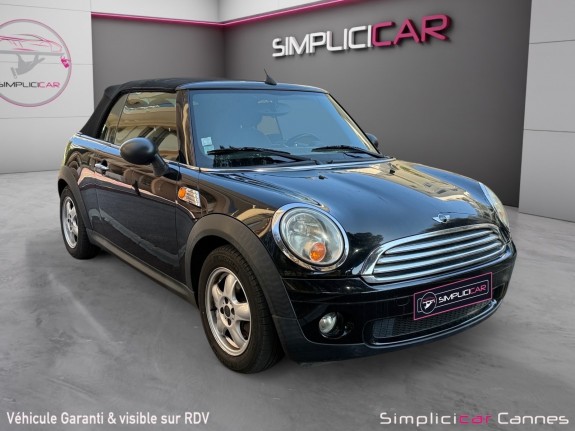 Mini cabriolet r57 1.6i - 98 one pack salt occasion cannes (06) simplicicar simplicibike france