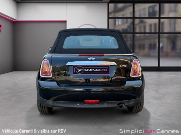 Mini cabriolet r57 1.6i - 98 one pack salt occasion cannes (06) simplicicar simplicibike france