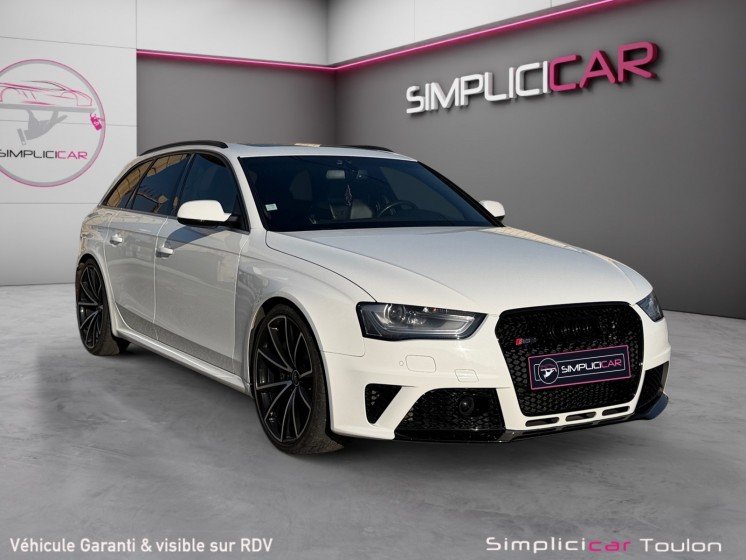 Audi rs4 avant v8 4.2 fsi 450 quattro s-tronic - suivi entretien - ligne akrapovic - toit ouvrant - sièges chauffants...