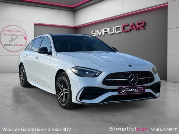 Mercedes classe c break 300 e 9g-tronic amg line burmester conduite autonomme camera 360 garantie 12 mois occasion...