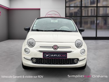 Fiat 500c serie 4 1.2 69 ch lounge cabriolet 1ère main gps bluetooth radar ar garantie 12 mois occasion simplicicar orleans...
