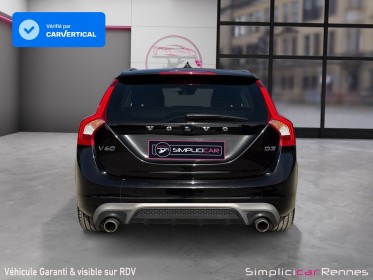 Volvo v60 2.0 150ch d3 geartronic 6 r-design - radar ar - historique complet occasion simplicicar rennes simplicicar...
