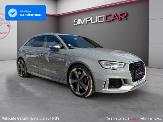 Audi rs3 sportback 2.5 tfsi 400ch s tronic 7 quattro - volant r8 carbone - moteur daza - sièges diamants - bo - camera...