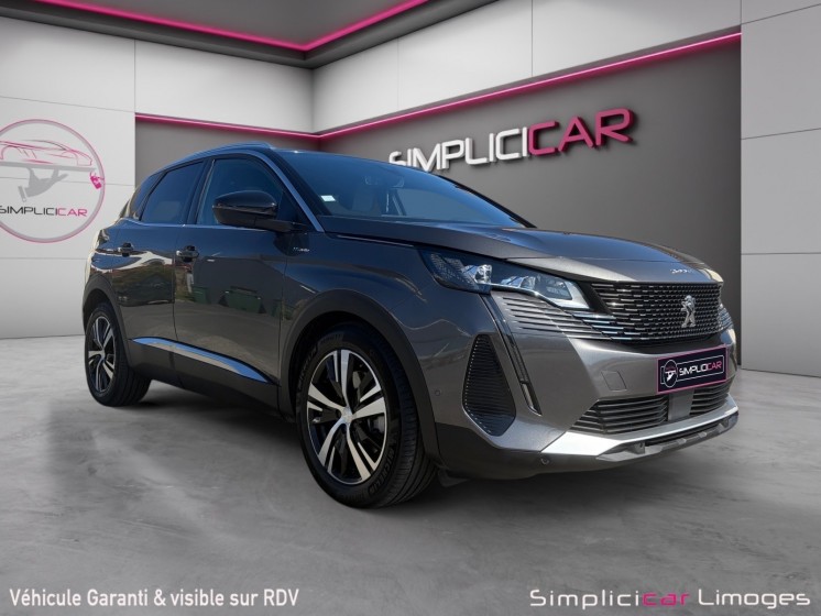 Peugeot 3008 hybrid 225 e-eat8 allure pack - apple car play - camera de recul - garantie 12 mois occasion simplicicar limoges...
