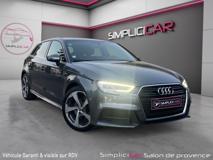 Audi a3 sportback s-line 2.0 tfsi 190 quattro - caméra - virtual cockpit - carplay - garantie occasion simplicicar salon de...