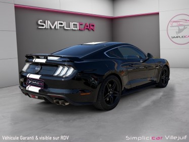 Ford mustang fastback v8 5.0 bva10 gt, pack premium, magneride, suivi ford, garantie 12 mois. occasion simplicicar villejuif ...