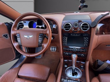 Bentley continental gt 6.0 w12 bi-turbo 560 granite saddle burr walnut suivi complet origine france occasion simplicicar...