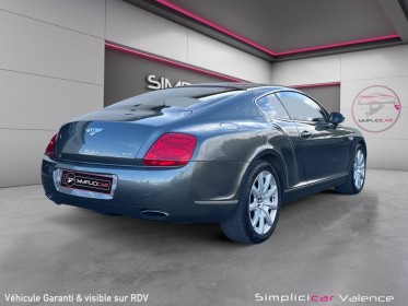 Bentley continental gt 6.0 w12 bi-turbo 560 granite saddle burr walnut suivi complet origine france occasion simplicicar...