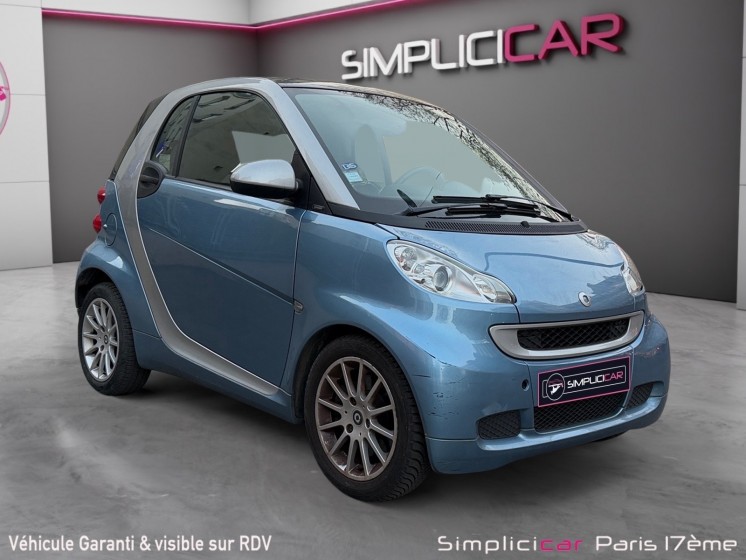 Smart fortwo 71ch toit panoramique vitres Électrique garantie 12 mois occasion paris 17ème (75)(porte maillot) simplicicar...
