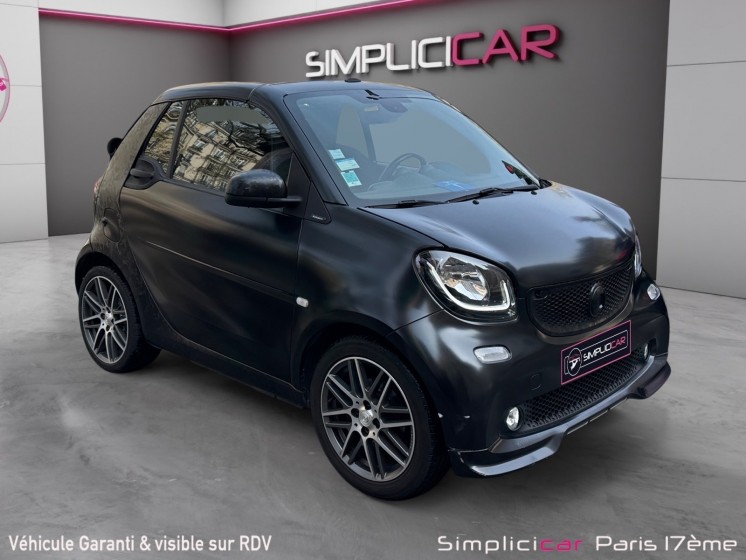 Smart fortwo cabrio 0.9 109 ch ss ba6 brabus xclusive occasion paris 17ème (75)(porte maillot) simplicicar simplicibike france
