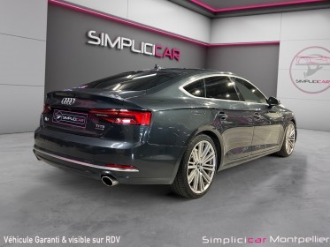 Audi a5 sportback s line 252 ch 2.0 tfsi s tronic 7 toit ouvrant siege electriques carplay occasion montpellier (34)...