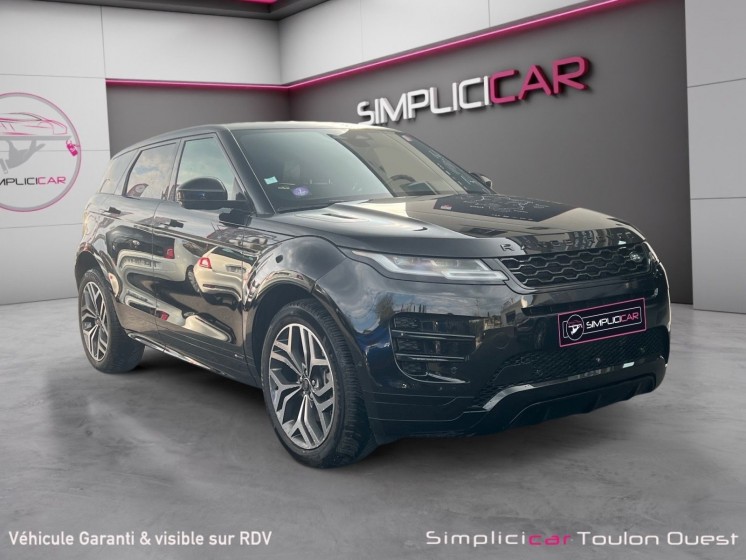 Range rover evoque  ii 1.5 p300e phev 4wd bva8 r-dynamic hse entretien range rover full options occasion simplicicar toulon...