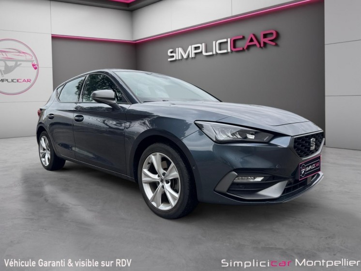 Seat leon fr e-hybrid 204 ch dsg6 camera de recul carplay garantie 12 mois occasion montpellier (34) simplicicar simplicibike...