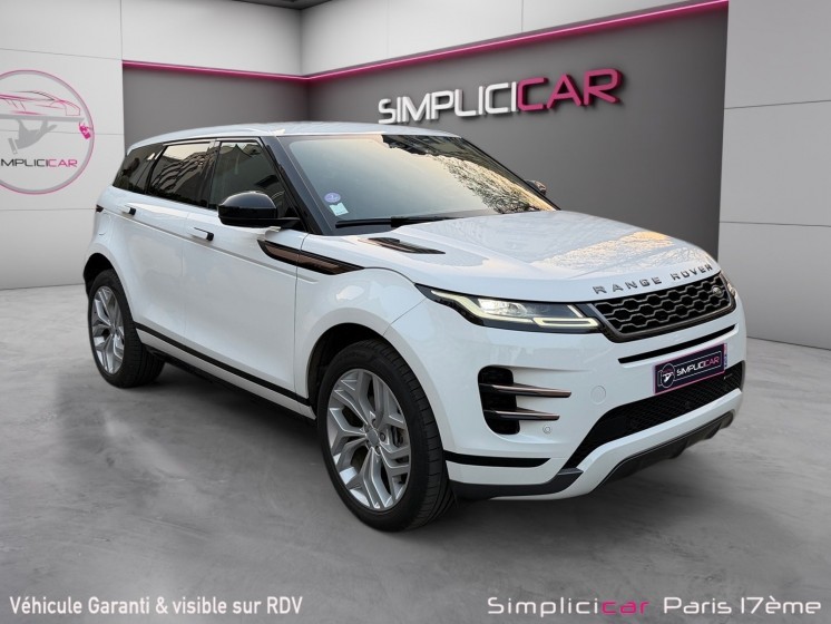 Land rover range rover evoque 1.5 si4 12v 309 phev awd bva8 200 cv r-dynamic occasion paris 17ème (75)(porte maillot)...