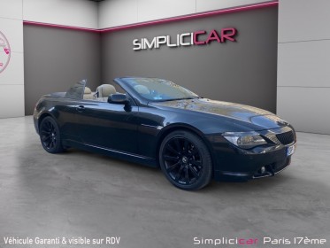 Bmw serie 6 cab e64 645ci sequentielle smg volant a droite occasion paris 17ème (75)(porte maillot) simplicicar simplicibike...