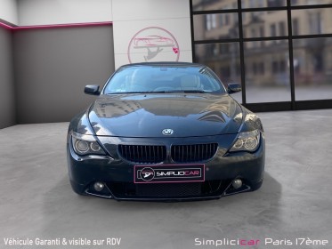 Bmw serie 6 cab e64 645ci sequentielle smg volant a droite occasion paris 17ème (75)(porte maillot) simplicicar simplicibike...