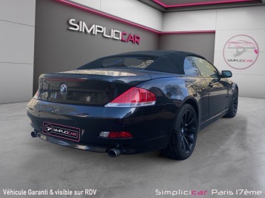 Bmw serie 6 cab e64 645ci sequentielle smg volant a droite occasion paris 17ème (75)(porte maillot) simplicicar simplicibike...