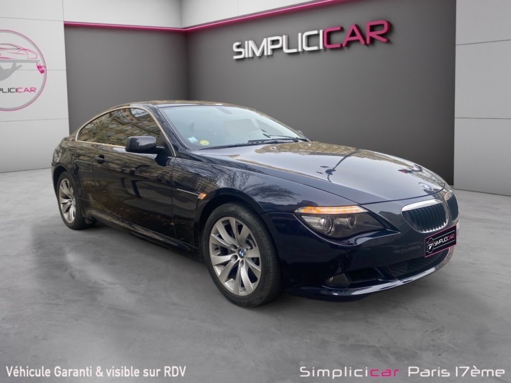 Bmw serie 6 e63 630i 272ch luxe a garantie 12 mois occasion paris 17ème (75)(porte maillot) simplicicar simplicibike france