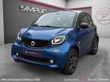 Smart fortwo coupe 1.0 71 ch ss ba6 prime caméra de recul toit panoramique sièges chauffant apple carplay occasion paris...