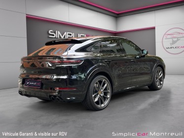 Porsche cayenne coupe 4.0 v8 550 ch tiptronic bva turbo suivi porsche toit carbone pack chrono intérieur cuir pied de...