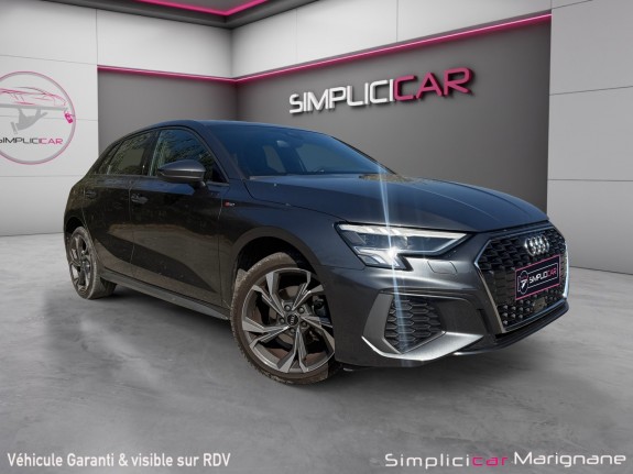 Audi a3 sportback 40 tfsie 204 s tronic 6 s line carplay - démarrage sans clé - régulateur adaptatif - garantie...