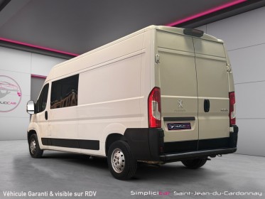 Peugeot boxer fourgon vitre 335 l3h2 bluehdi 130 7 places cabine approfondie tva récupérable occasion simplicicar...